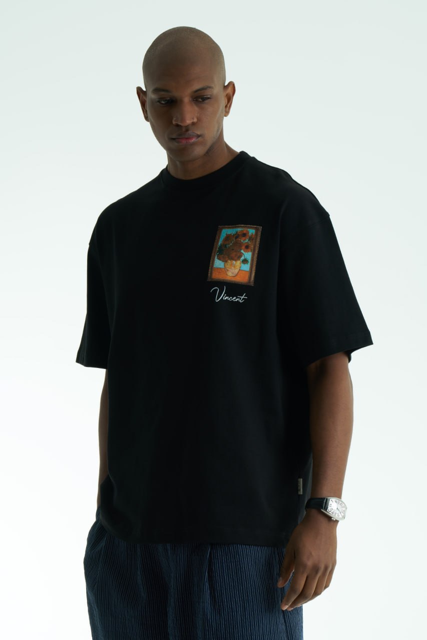 Vincent Van Gogh · Eternity Oversize T-Shirt (Siyah)