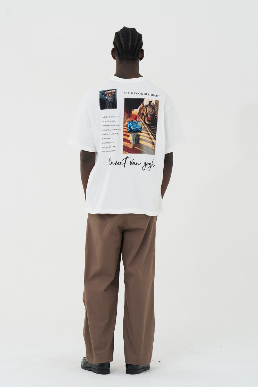 Vincent Van Gogh · Eternity Oversize T-Shirt (Beyaz) — arka