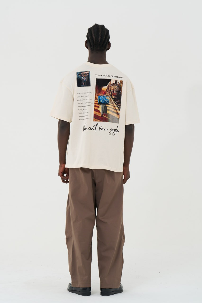Vincent Van Gogh · Eternity Oversize T-Shirt (Krem) — arka