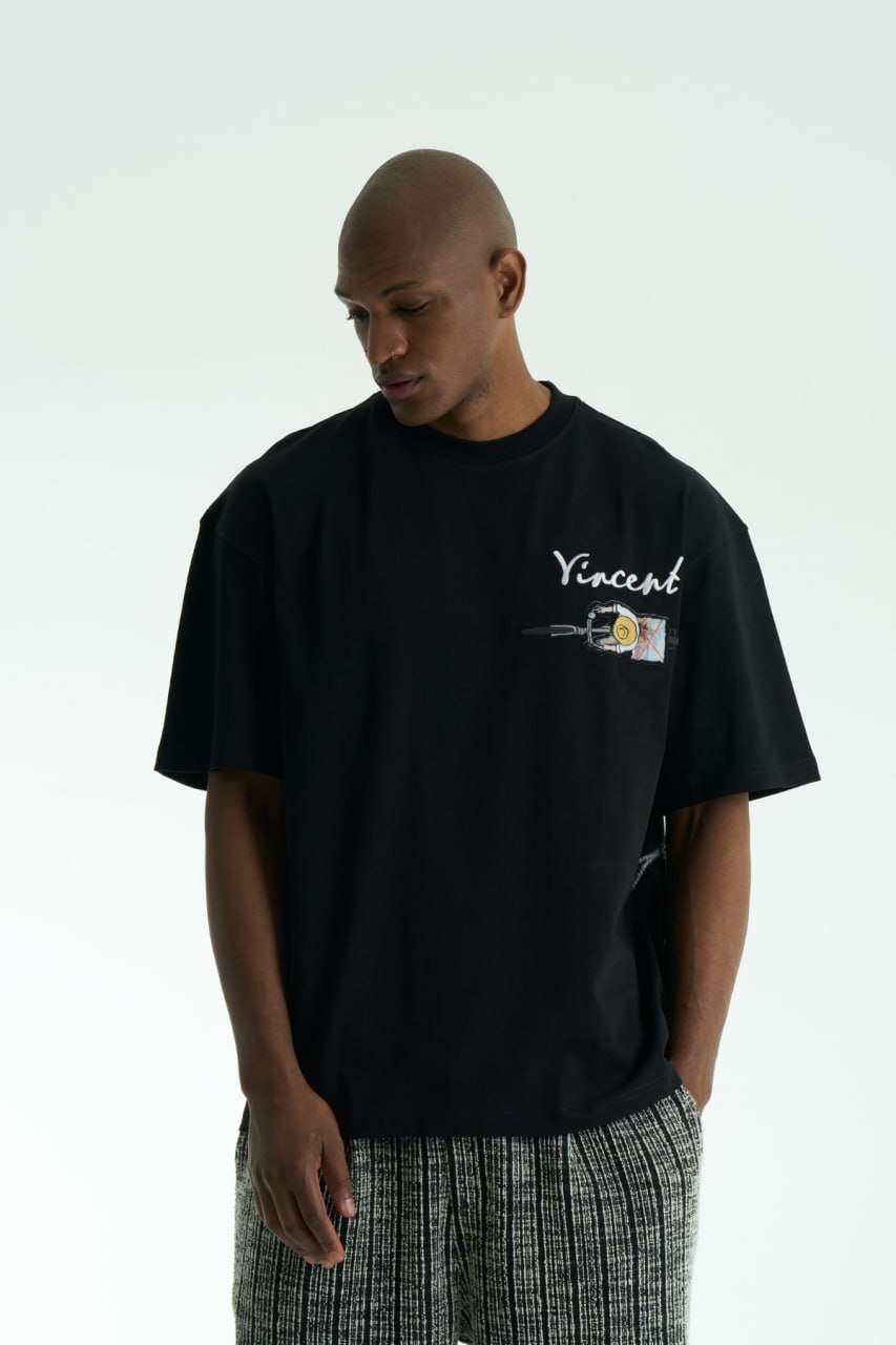 Vincent Oversize T-Shirt (Siyah)