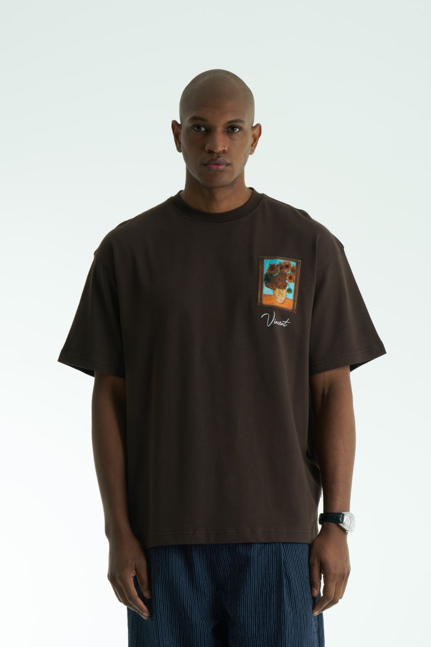 Vincent Van Gogh · Eternity Oversize T-Shirt (Kahve)