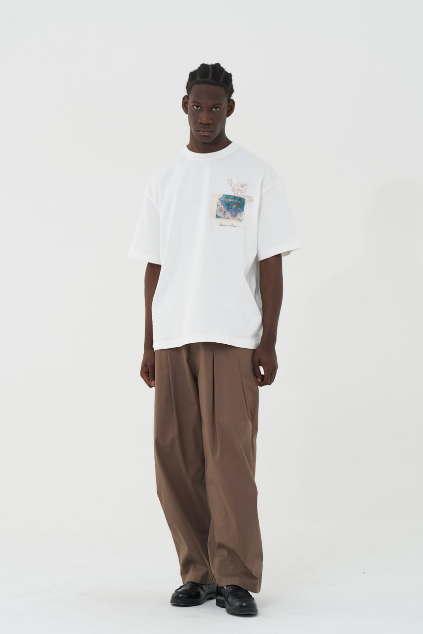 Saw Club Halı Nakış Oversize T-Shirt (Beyaz)