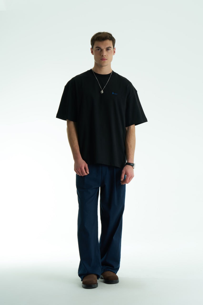 Saw Halı & Kaligrafi Oversize T-Shirt (Siyah)